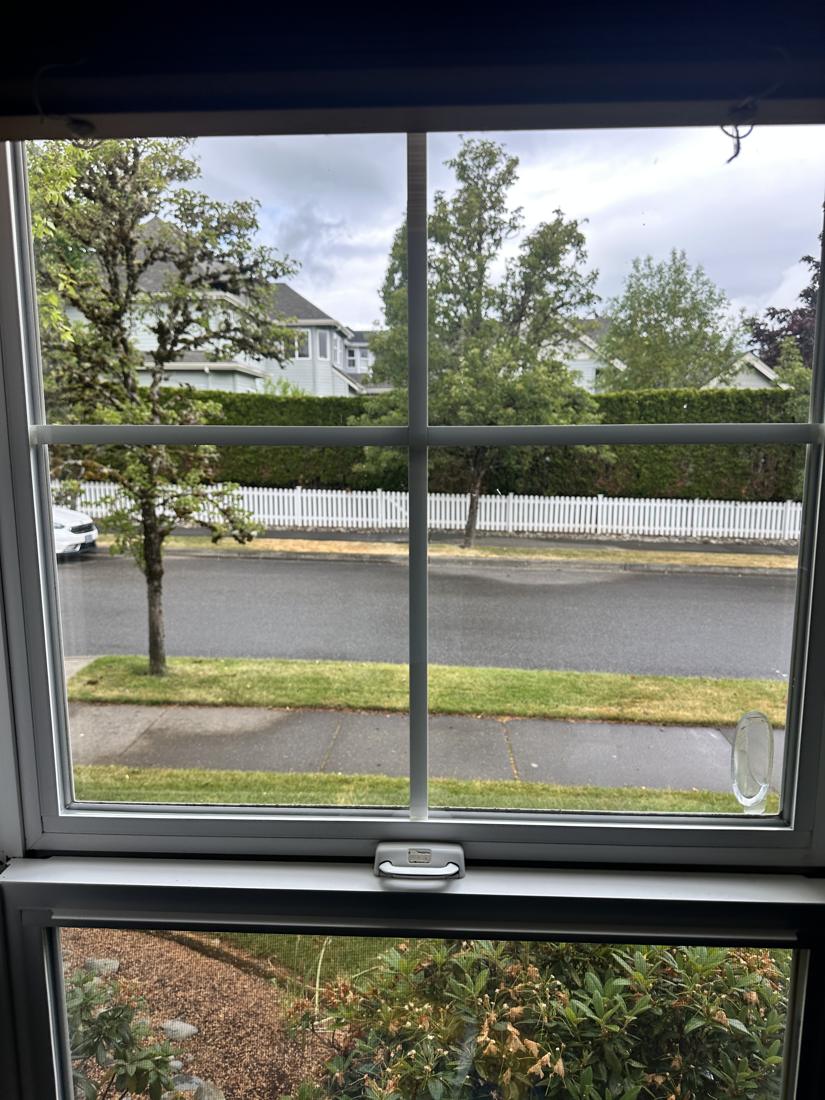The same window after cleaning